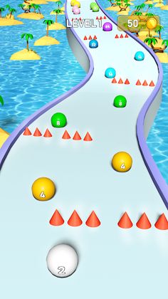 Going Ball Run 2048 3D - Screenshot 1