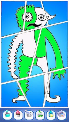 Rainbow X Banban Coloring Book - Screenshot 2