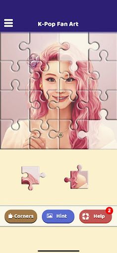 K-Pop Fan Art Puzzle - Screenshot 2