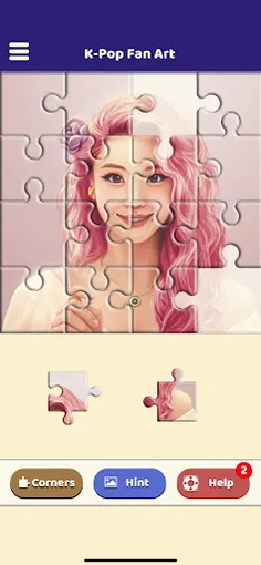 K-Pop Fan Art Puzzle - Screenshot 2