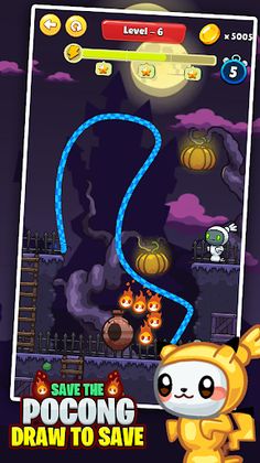 Save Pocong : Draw Line - Screenshot 4