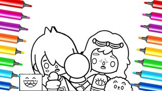Miga Town Coloring Game life - Screenshot 1