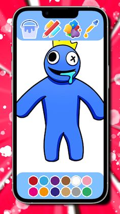 Rainbow Friends 3 Coloring - Screenshot 3