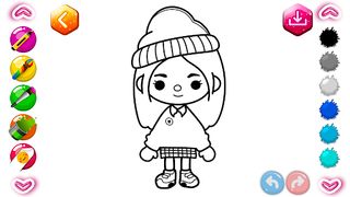 Toca Coloring Book Glitter - Screenshot 1