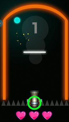 Glow Ball : Bouncy wall - Screenshot 2