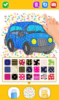 Cars Glitter Coloring Book - Screenshot 4