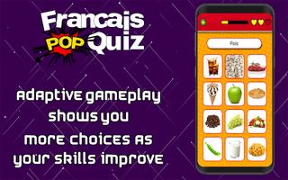 French Vocabulary Pop Quiz - Screenshot 1