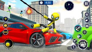 Spider Stickman Rope Hero Game - Screenshot 1
