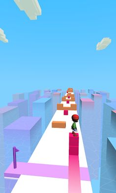 Surfer Boy On Cube 3D - Screenshot 1