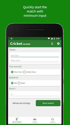 Cricket Scorer - Screenshot 1