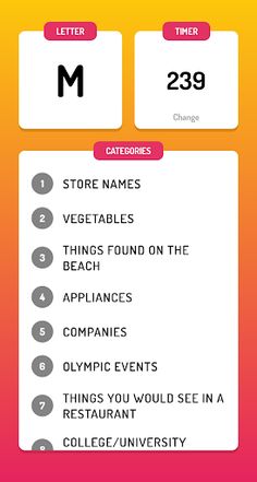 Lettergories - Category Game - Screenshot 3