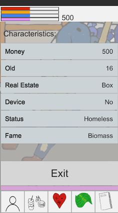 Simulator cyber-homeless - Screenshot 2