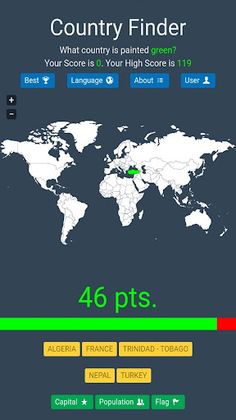 Country Finder Game - Screenshot 1