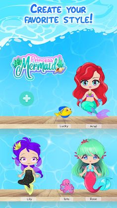 Princess Mermaid Dress Up Game - Screenshot 1