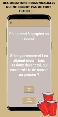 Truth Or Drink, jeu de tise - Screenshot 3
