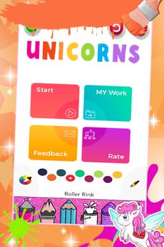 UNICORN COLORING PAGES - Screenshot 1