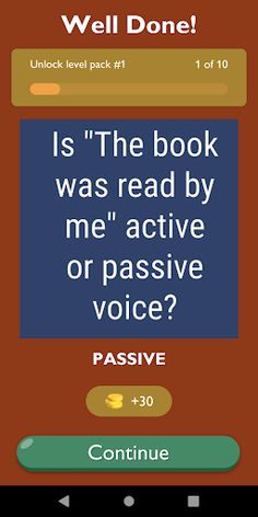 Active and Passive Voice Quiz - Screenshot 2