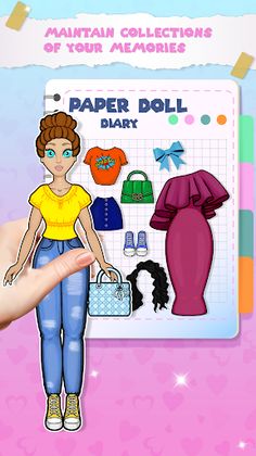 DIY Paper Doll Makeup Games - Screenshot 2