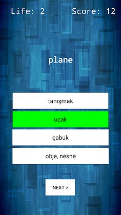 English - Turkish Word Quiz - Screenshot 4