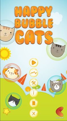 Happy Bubble Cats Pop Match Co - Screenshot 1