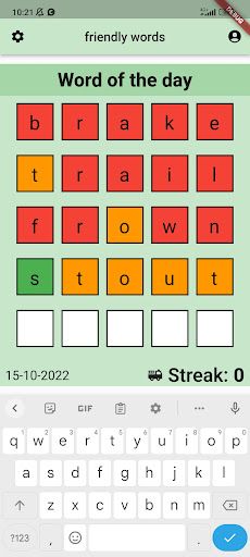 Friendly Words - Screenshot 1