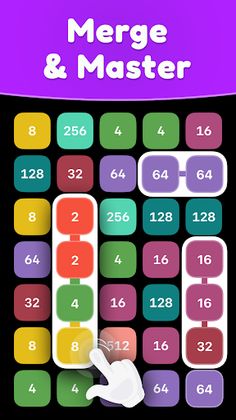 2248 merge & match puzzle game - Screenshot 1