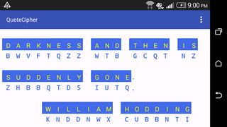 Quote Cipher - Screenshot 1