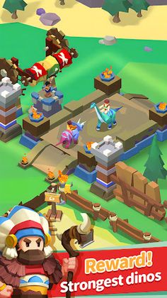 Idle Dino Village: Sim Game - Screenshot 1