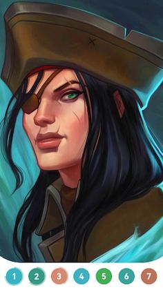 Pirates Adult Coloring Book - Screenshot 4