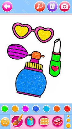 Beauty MakeUp Coloring Book - Screenshot 1