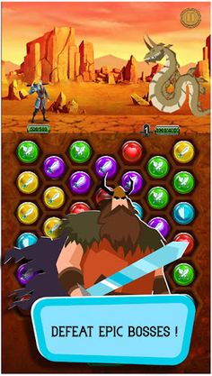 Heroes Match 3 Games - Screenshot 1
