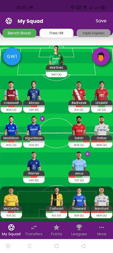 Tactical Fantasy FPL 22/23 - Screenshot 1