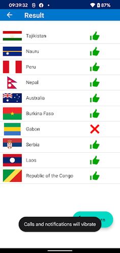 Country Flag Quiz - Screenshot 1