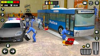 Gas Station Police Car Parking - Screenshot 2