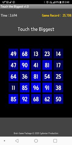 Cydonian Brain Game - Touch th - Screenshot 1