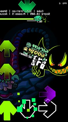 FNF Geometricky Dashin Mod V2 - Screenshot 1