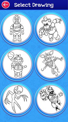 Five coloring nightsmare game - Screenshot 3