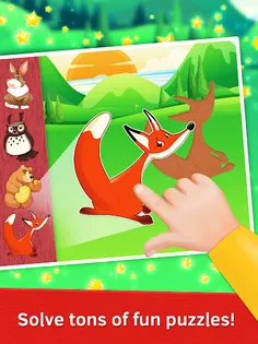 Wild Animals Puzzle for Babies - Screenshot 1