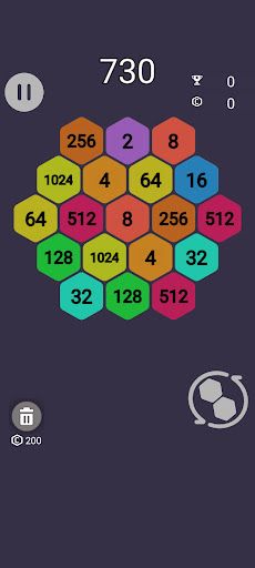 Hexa puzzle make 2048 - Screenshot 1