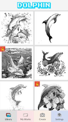 Dolphin Pixel Number - Screenshot 1