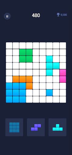 블럭 퍼즐 (치매 예방, 두뇌 훈련) - Screenshot 4