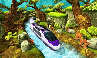 Water Surfer Bullet Train Game - Screenshot 3
