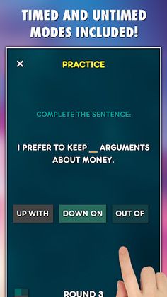Phrasal Verbs Grammar Test - Screenshot 3
