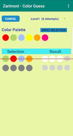 Zarimoni - Color Guess - Screenshot 1