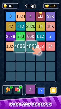 Merge Number Block - 2048 Game - Screenshot 4
