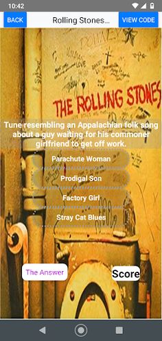 Rolling Stones Song Insight - Screenshot 2