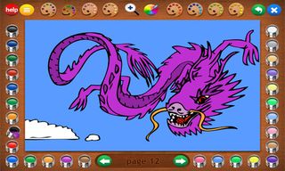 Coloring Book 25: Dragon Attac - Screenshot 1