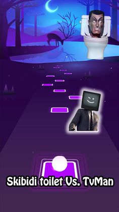 Skibidi Vs. Tvman Tiles Music - Screenshot 2