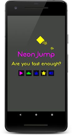 Neon Jump: Free Arcade Game - Screenshot 1