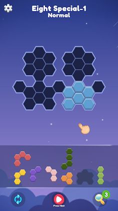 Block Hexa: Basic Puzzle - Screenshot 1